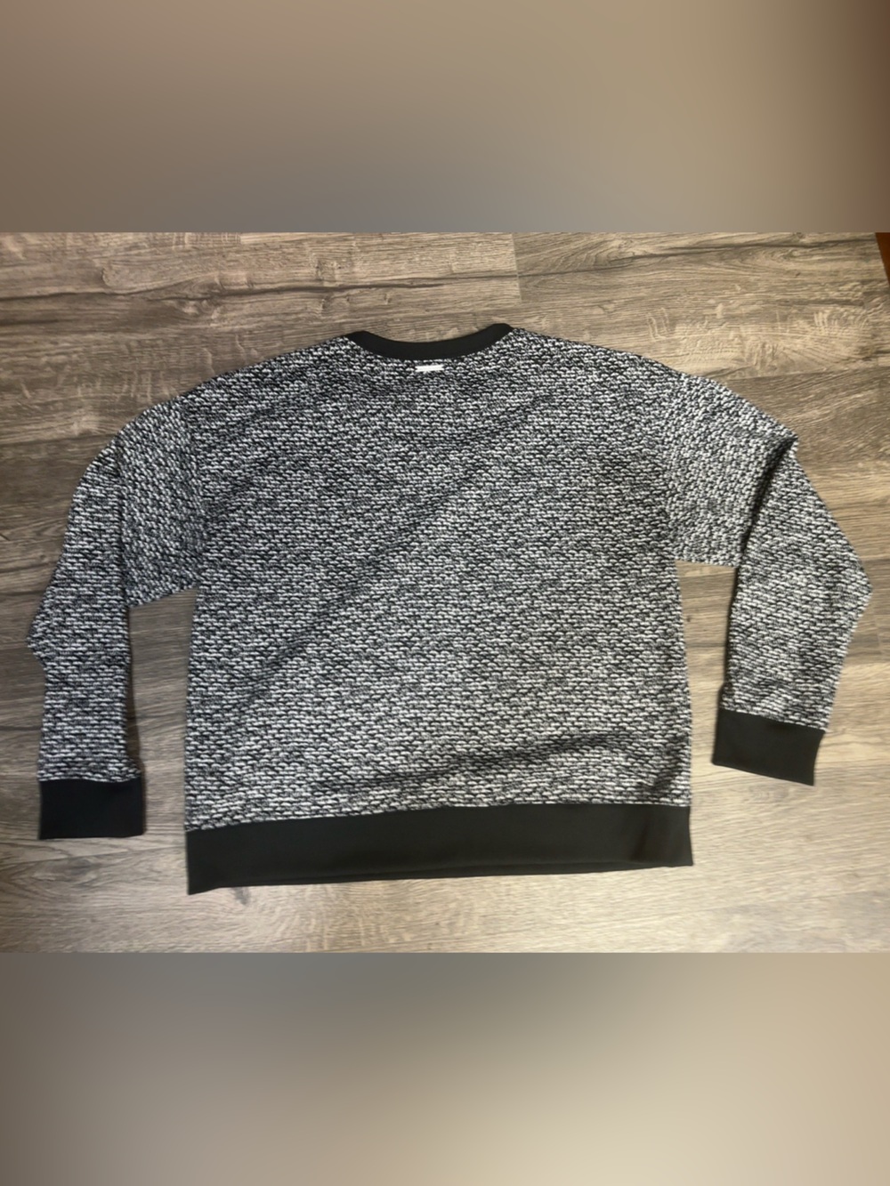 Michael Michael Kors Black & White Marled Knit Pullover Sweater Women’s L - Picture 3 of 9